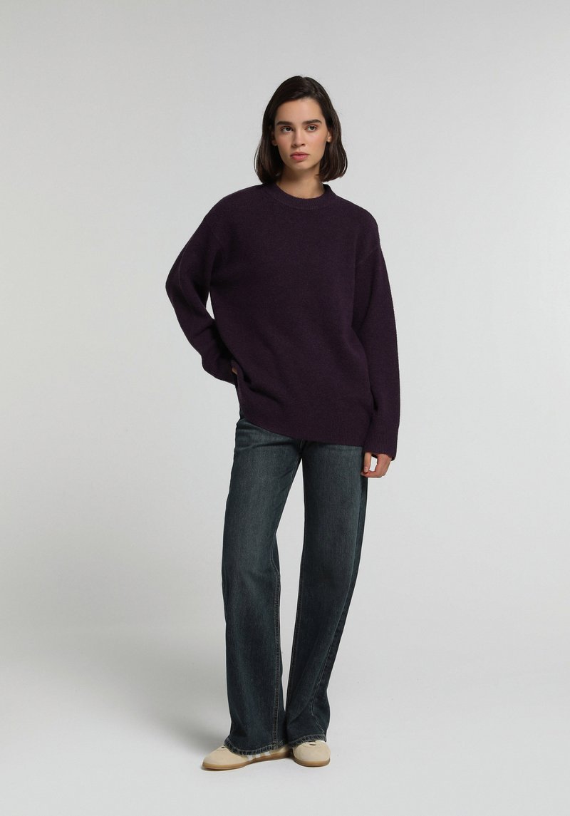 Imagine a Pantaloni Albastru-negru Wide Leg Fit 970 Berry