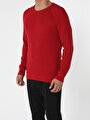 thumb-Afișați detalii pentru Pulover De Barbati Roşu Regular Fit  Cl1054867