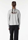 thumb-Afișați detalii pentru Tricou Cu Maneca Lunga De Dama Gri Comfort Fit  Cl1057218