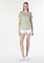 thumb-Afișați detalii pentru Tricou Cu Maneca Scurta De Dama Verde Regular Fit  Cl1058478