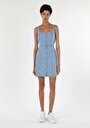 thumb-Afișați detalii pentru Rochie De Dama Albastru Deschis Slim Fit  Cl1059500