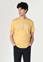 thumb-Afișați detalii pentru Tricou Cu Maneca Scurta De Barbati Galben Regular Fit  Cl1062495