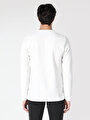 thumb-Afișați detalii pentru Tricou Cu Maneca Lunga De Barbati Alb Regular Fit  Cl1062460