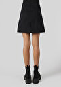 thumb-Afișați detalii pentru Fusta De Dama Negru Mini Skirt  Cl1051415