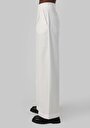 thumb-Afișați detalii pentru Regular Fit Talie Talie Pantaloni Largi Pantaloni Albi Pentru Femei