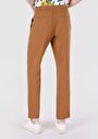 thumb-Afișați detalii pentru Regular Fit Mid Waist Straight Leg Pantaloni Maro Pentru Bărbați