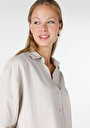 thumb-Afișați detalii pentru Camasa Cu Maneca Lunga De Dama Bej Regular Fit  Cl1063415