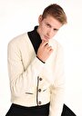 thumb-Afișați detalii pentru Cardigan De Barbati Alb Regular Fit  Cl1066297