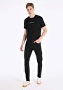 thumb-Afișați detalii pentru Pantaloni De Barbati Negru Slim Fit  Cl1066463