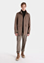 thumb-Afișați detalii pentru Palton Bej Pentru Bărbați Regular Fit