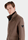 thumb-Afișați detalii pentru Palton Bej Pentru Bărbați Regular Fit