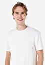 thumb-Afișați detalii pentru Tricou Cu Maneca Scurta De Barbati Alb Comfort Fit  Cl1068397
