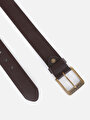 thumb-Afișați detalii pentru Curea De Barbati Maro Modern Fit  Cl1069342