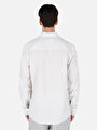 thumb-Afișați detalii pentru Camasa Cu Maneca Lunga De Barbati Alb Regular Fit  Cl1069469