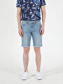 thumb-Afișați detalii pentru Short / Pantaloni Scurti De Barbati Denim Straight Fit 044 Karl Cl1049615