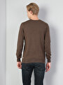 thumb-Afișați detalii pentru Pulover De Barbati Maro Regular Fit  Cl1023186