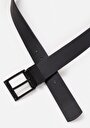thumb-Afișați detalii pentru Curea De Barbati Negru Modern Fit  Cl1070554