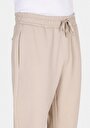 thumb-Afișați detalii pentru Pantaloni De Trening De Barbati Bej Slim Fit  Cl1073661
