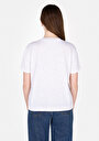 thumb-Afișați detalii pentru Tricou Cu Maneca Scurta De Dama Alb Regular Fit  Cl1073957