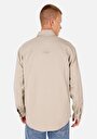thumb-Afișați detalii pentru Cămașă Comfort Fit Cămașă Drept Bărbați Bej Cămașă Cu Manșon Lung