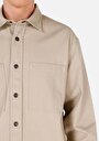 thumb-Afișați detalii pentru Cămașă Comfort Fit Cămașă Drept Bărbați Bej Cămașă Cu Manșon Lung