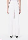 thumb-Afișați detalii pentru Regular Fit Talie Talie Pantaloni Largi Pantaloni Albi Pentru Femei