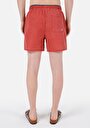 thumb-Afișați detalii pentru Pantaloni Scurți De Baie Roșii Pentru Bărbați Slim Fit