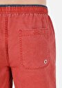 thumb-Afișați detalii pentru Pantaloni Scurți De Baie Roșii Pentru Bărbați Slim Fit