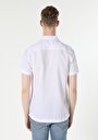 thumb-Afișați detalii pentru Camasa Cu Maneca Scurta De Barbati Alb Regular Fit  Cl1048299
