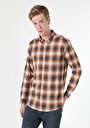 thumb-Afișați detalii pentru Cămașă Cu Gât În Carouri Cămașă Cu Mânecă Lungă Sari Pentru Bărbați