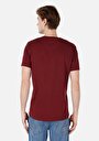 thumb-Afișați detalii pentru Tricou Cu Maneca Scurta De Barbati Bordo Regular Fit  Cl1058592