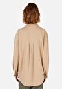 thumb-Afișați detalii pentru Camasa Cu Maneca Lunga De Dama Bej Regular Fit  Cl1070308