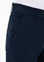 thumb-Afișați detalii pentru Pantaloni Slim Fit Mid Waist Straight Leg Bleumarin Pentru Bărbați