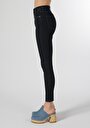 thumb-Afișați detalii pentru Skinny Fit Mid Waist Narrow Leg Blugi İndigo Pentru Femei