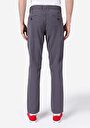 thumb-Afișați detalii pentru Regular Fit Talie Medie Picior Drept Pantaloni Gri Pentru Bărbați