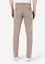 thumb-Afișați detalii pentru Regular Fit Talie Medie Picior Drept Pantaloni Bej Pentru Bărbați