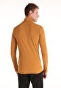 thumb-Afișați detalii pentru Slim Fit Half Turtleneck Drept Sari Tricou Cu Mânecă Lungă Pentru Bărbați