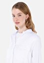 thumb-Afișați detalii pentru Camasa Cu Maneca Lunga De Dama Alb Regular Fit  Cl1053348