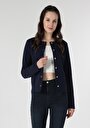 thumb-Afișați detalii pentru Jacheta De Dama Albastru Marin   Cl1060270