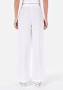 thumb-Afișați detalii pentru Pantaloni De Dama Alb Regular Fit  Cl1068233