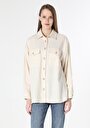 thumb-Afișați detalii pentru Camasa Cu Maneca Lunga De Dama Ecru   Cl1061865