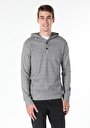 thumb-Afișați detalii pentru Tricou Cu Maneca Lunga De Barbati Gri Regular Fit  Cl1056911
