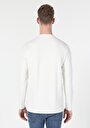 thumb-Afișați detalii pentru Tricou Cu Maneca Lunga De Barbati Alb Regular Fit  Cl1060482