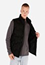 thumb-Afișați detalii pentru Vesta De Barbati Negru Slim Fit  Cl1069912