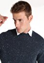 thumb-Afișați detalii pentru Pulover De Barbati Albastru Marin   Cl1064844