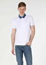 thumb-Afișați detalii pentru Tricou Polo Cu Maneca Scurta De Barbati Alb Slim Fit  Cl1033370