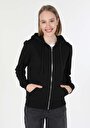 thumb-Afișați detalii pentru Hanorac / Bluza De Dama Negru Regular Fit  Cl1045199