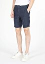 thumb-Afișați detalii pentru Short / Pantaloni Scurti De Barbati Albastru Marin Regular Fit  Cl1059318