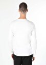 thumb-Afișați detalii pentru Tricou Cu Maneca Lunga De Barbati Alb Slim Fit  Cl1051052