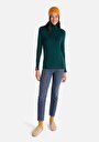 thumb-Afișați detalii pentru Pulover De Dama Verde Slim Fit  Cl1051087